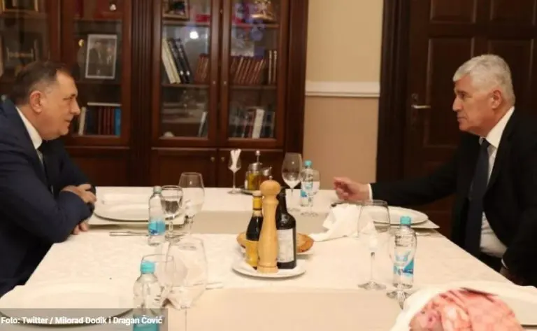 U Banjaluci se sastali Milorad Dodik i Dragan Čović