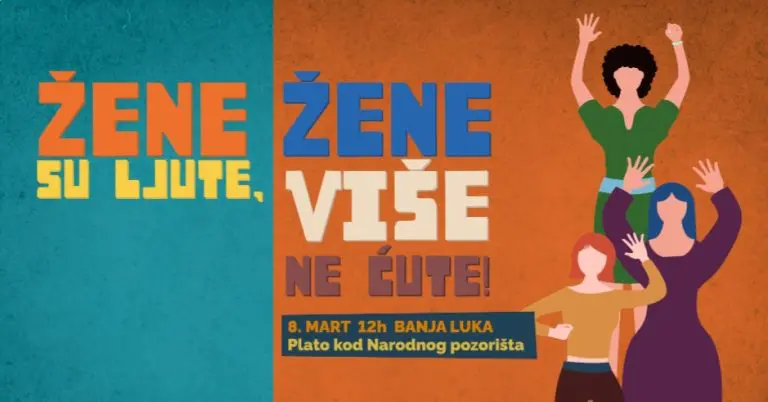 „ŽENE su ljute, žene više NE ĆUTE!“ Moćan slogan Osmomartovskog marša u Banjaluci