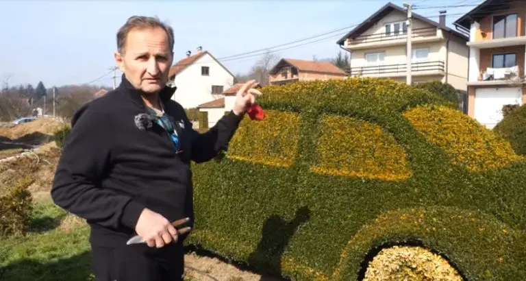 VIDEO Slavko iz Viteza od šimšira napravio “VW Bubu”
