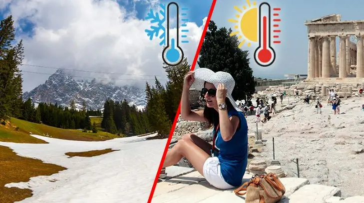 Dok Grčka “gori” na 45°C, na Alpama pada snijeg