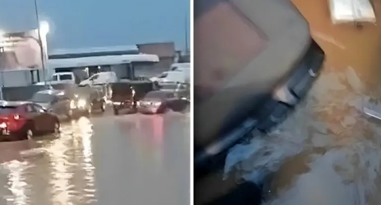 Potop u Zadru. Pala ogromna količina kiše, ceste pune vode, auti poplavljeni