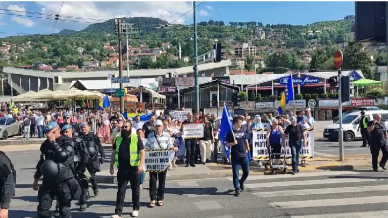 Počeli protesti u Sarajevu