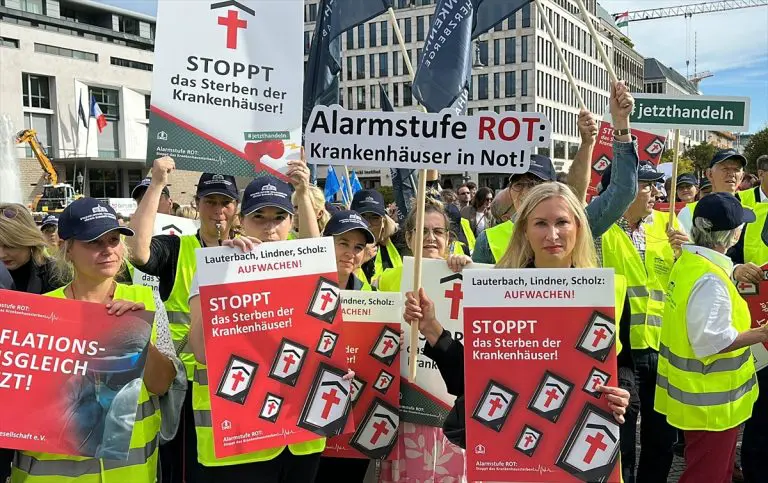Bolnicama u Njemačkoj prijeti bankrot, zdravstveni radnici na protestima