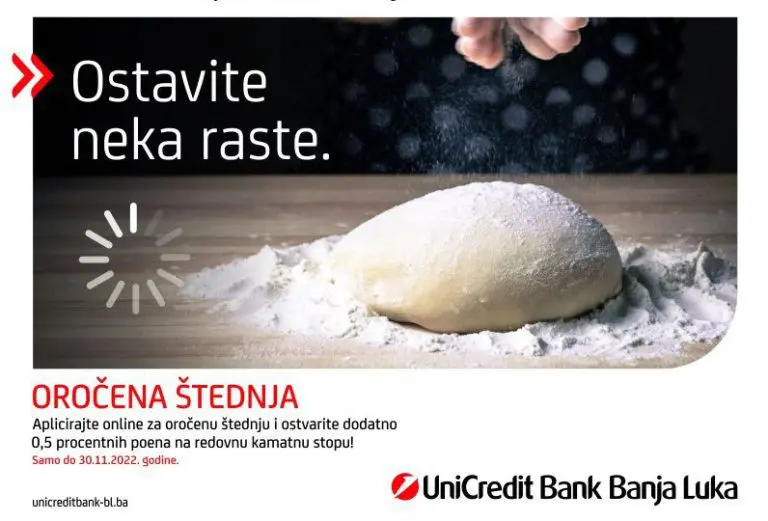 Iskoristite posebnu ponudu  – aplicirajte online za oročenu štednju u UniCredit Bank Banjaluka i ostavite neka raste