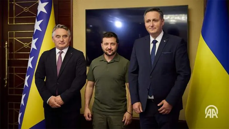 Bećirović i Komšić sa Zelenskim u Kijevu, reagovali Dodik i Cvijanović