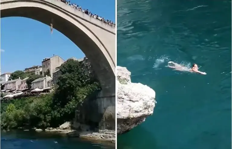 Djevojčica koja je skočila sa Starog mosta zapravo je iz Srbije, oglasio se i njezin otac