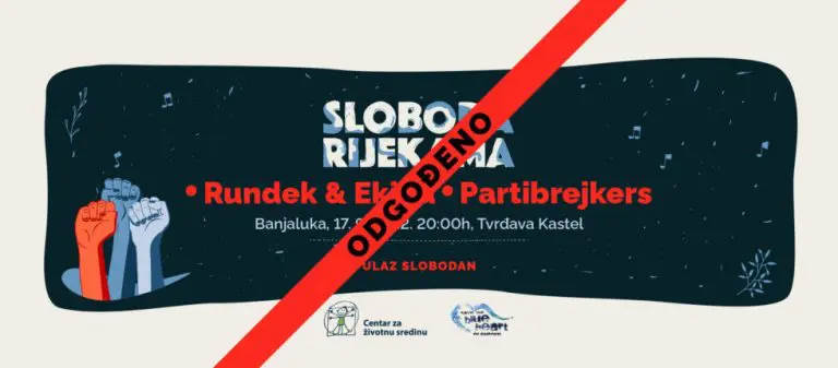 Odgođen koncert “Sloboda rijekama”: Partibrejkers i Darko Rundek & Ekipa 17. septembra u Banjaluci
