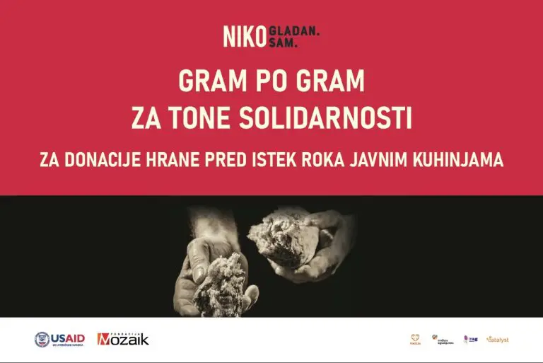 Gram po gram za tone solidarnosti: Vodič za javne kuhinje i kompanije donosi nove, humanije navike u poslovanje bh. društva