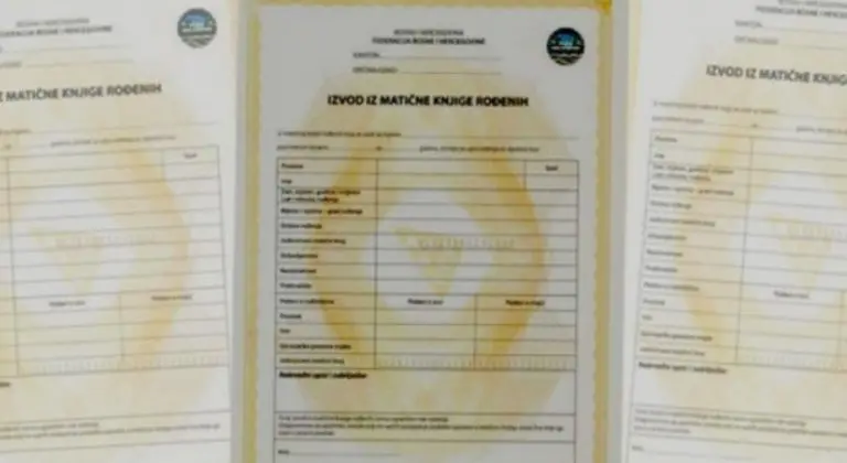 I ovo se desilo: Bh. grad neće izdavati rodne listove jer nema više papira