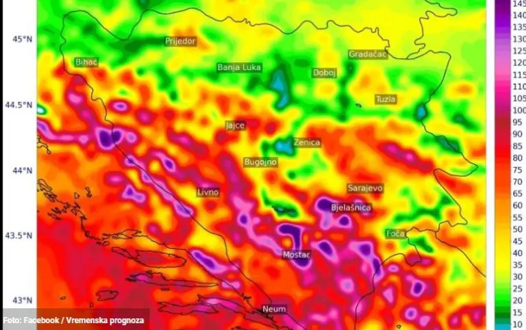 Sladić upozorio na današnje vremenske neprilike: “Utorak popodne i rano uveče su veoma opasni”