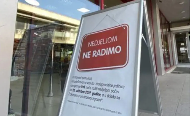 Do kraja godine: Federacija BiH zabranjuje rad nedjeljom?!