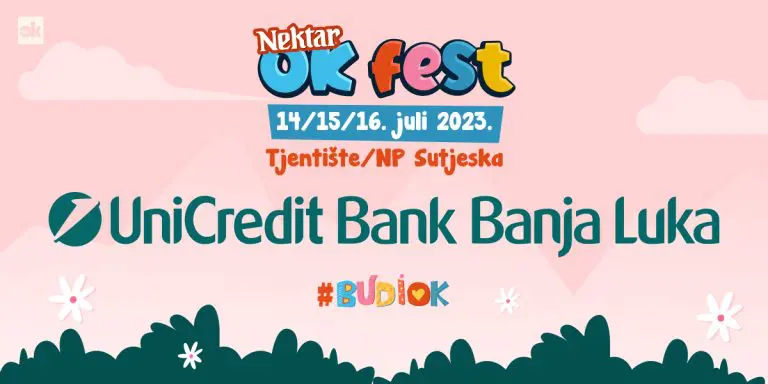 UniCredit Bank Banja Luka zvanična Banka partner Nektar OK Festa 2023