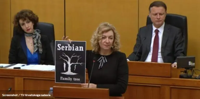 Poslanica u Saboru Hrvatske: Ova slika je školski primjer mržnje prema Srbima