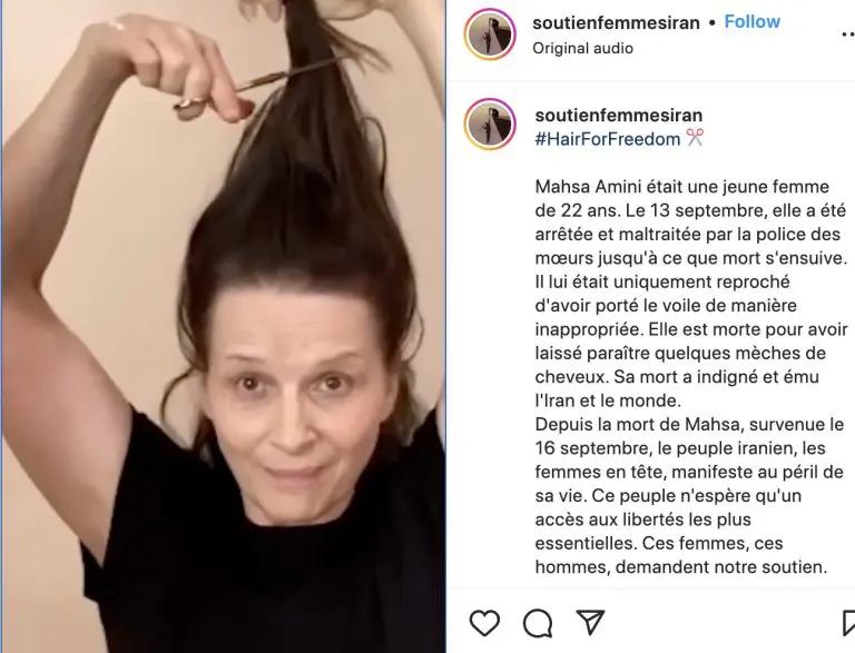 Poznate glumice sijeku kosu u znak podrške ženama u Iranu