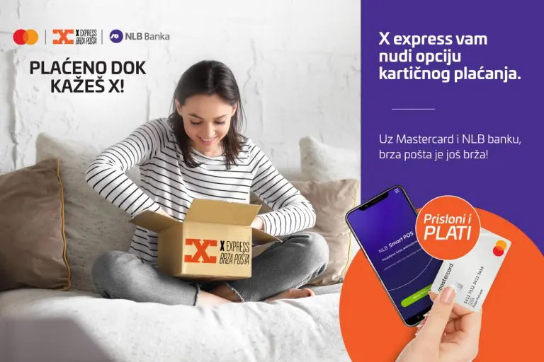 Nova usluga X express brze pošte – kartično plaćanje kod kurira prilikom preuzimanja pošiljke
