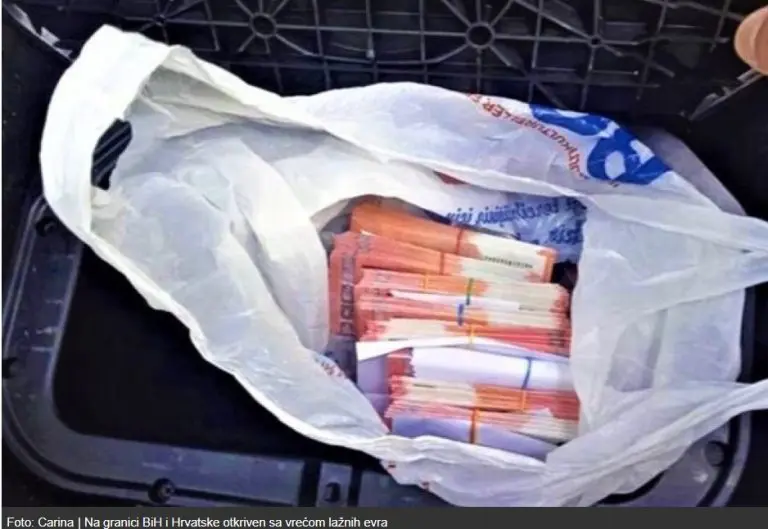 Na granici BiH i Hrvatske otkriven sa vrećom lažnih eura