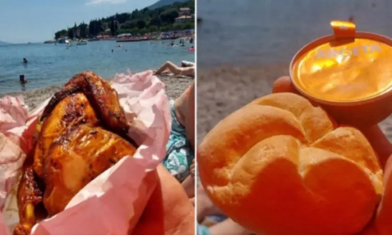 (FOTO) Emir na plažu u Hrvatskoj donio pečeno pile i paštetu