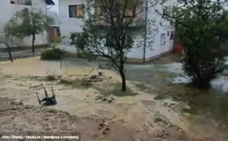 Jako nevrijeme u Hrvatskoj: U Istri padala tuča, grmljavina u Zagrebu, u jednom gradu poplava