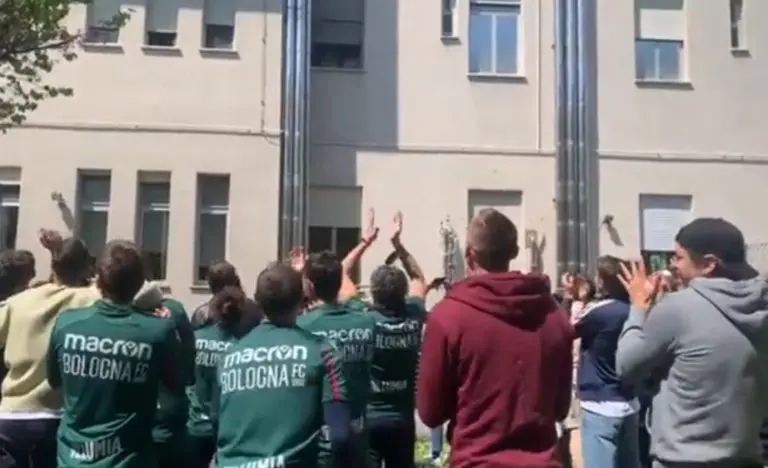 Igrači Bolonje nakon pobjede došli u posjetu Siniši Mihajloviću
