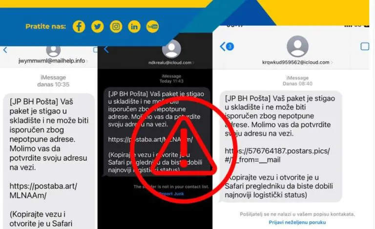 Pošte upozoravaju: Ako ste dobili ovu SMS poruku…