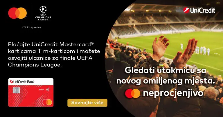 Mastercard i UniCredit vas vode na finale UEFA Champions League