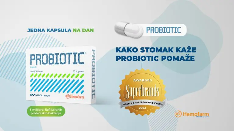 Hemofarmov Probiotic dobitnik priznanja Superbrands BiH 2023