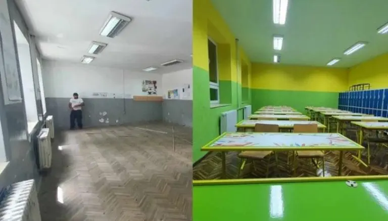 UČITELJ GODINE: Sam sredio parket, okrečio zidove, ukrasio klupe i postavio ormariće da djeca “ne vuku” na leđima rančeve od 15 kilograma