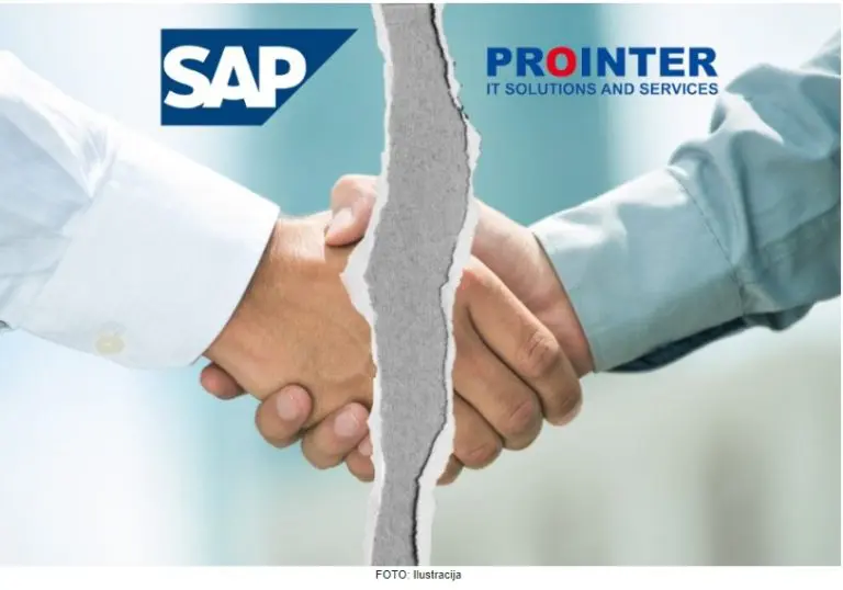 Iz SAP-a potvrdili: Prekidamo saradnju sa “Prointerom”