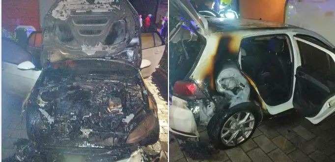 Gorio automobil u Banjaluci: Policija blokirala cijelu ulicu