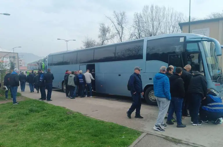 Zenički rudari krenuli na protest u Sarajevo