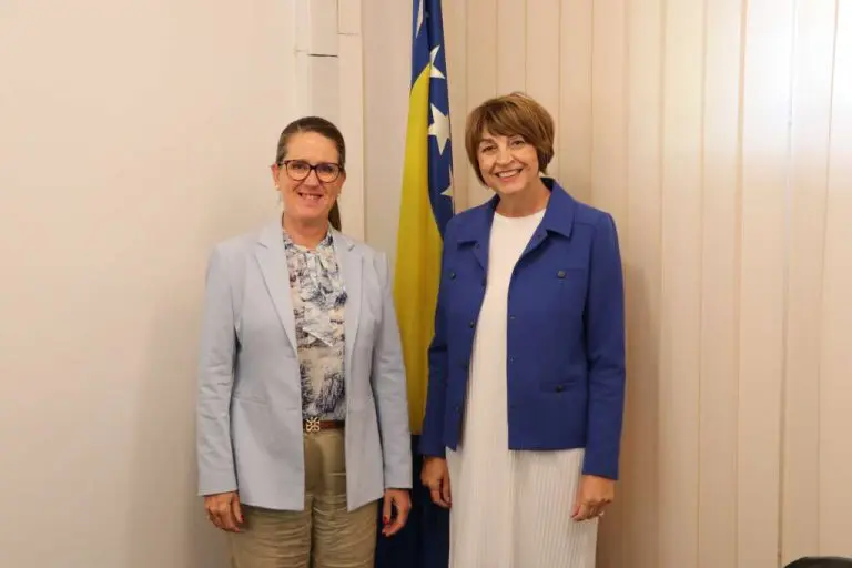 Helene Lagerlöf sa Irenom Hadžiabdić: Ambasadorica Švedske posjetila Centralnu izbornu komisiju BiH