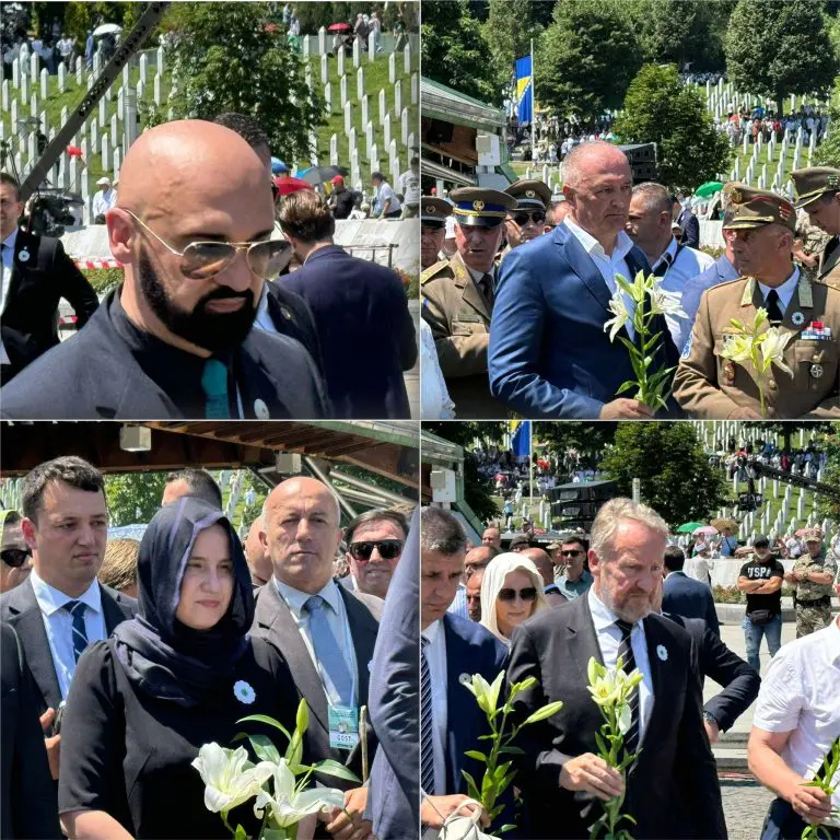 Brojni političari i delegacije ambasada se poklonili žrtavama u Potočarima