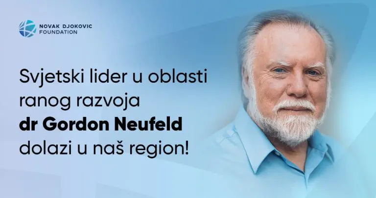 Vodeći stručnjak iz oblasti dječje psihologije dr Gordon Neufeld stiže u region na inicijativu Fondacije Novak Đoković