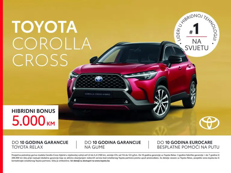 Hibridni bonus od 5.000 KM za Toyote u Sladaboniju i LD Autu