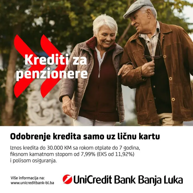 Krediti za penzionere – samo uz ličnu kartu i fiksnu kamatnu stopu