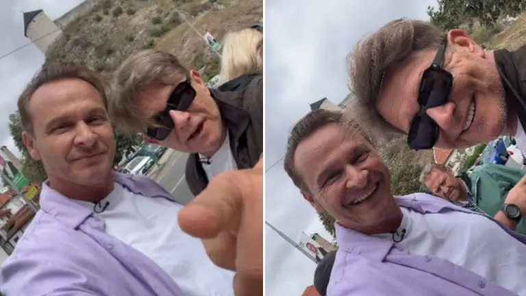 Enis Bešlagić dočekao Dragana Bjelogrlića u Tešnju: “Hoćeš snimati neku seriju tu” (VIDEO)