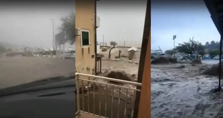Užasne scene u hrvatskoj Podgori, bujica nosi sve pred sobom (VIDEO)