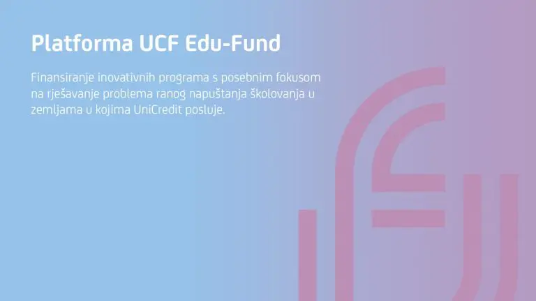 UniCredit Fondacija izdvaja gotovo 14 miliona evra za programe podsticanja školovanja mladih