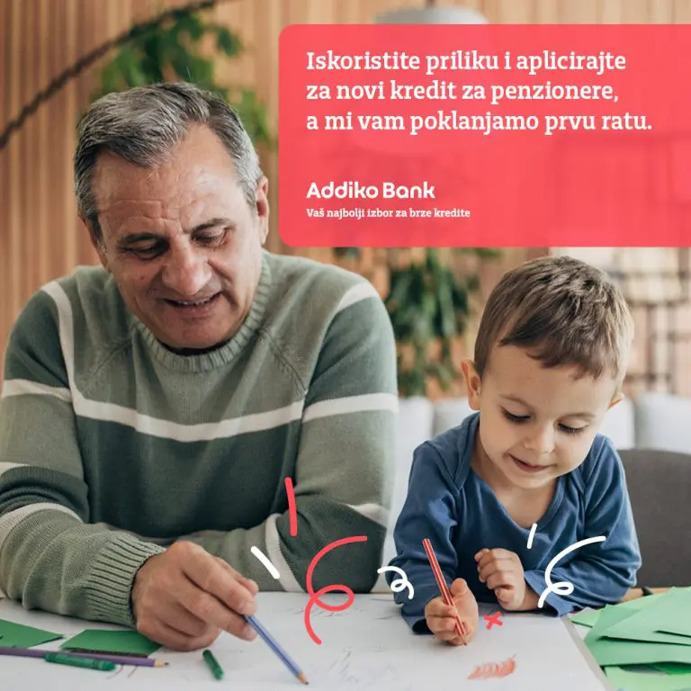 Addiko banka poklanja prvu ratu kredita: Posebna ponuda za penzionere