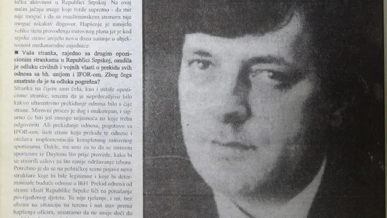 Milorad Dodik 1996. godine: Karadžić i Mladić moraju u Haag