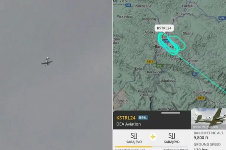 Avion kružio nad Banjalukom tokom mitinga, isti koji je to radio i 9. januara