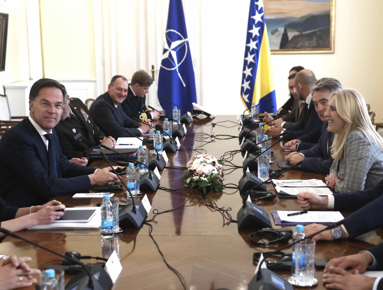 Rutte stigao u Predsjedništvo BiH: “Nećemo dozvoliti da se ugrozi teško stečeni mir”