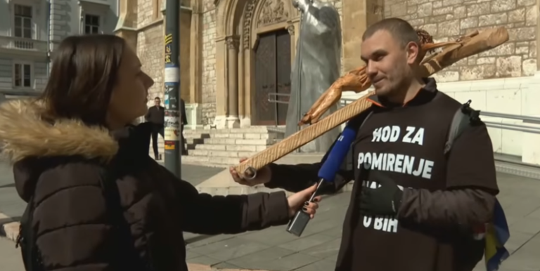 Josip Jelinić kroz BiH širi poruke ljubavi i pomirenja: 1000 km za mir među narodima