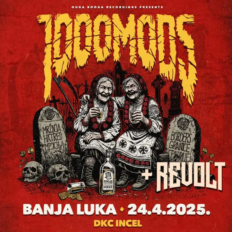 1000mods po prvi put u Banjoj Luci 24.04. – stoner rock spektakl u DKC Incelu!