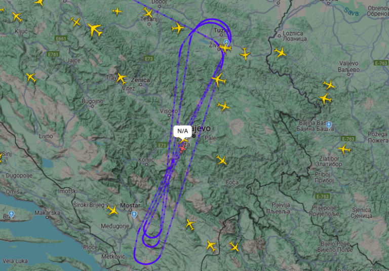 NATO avion satima kruži iznad BiH