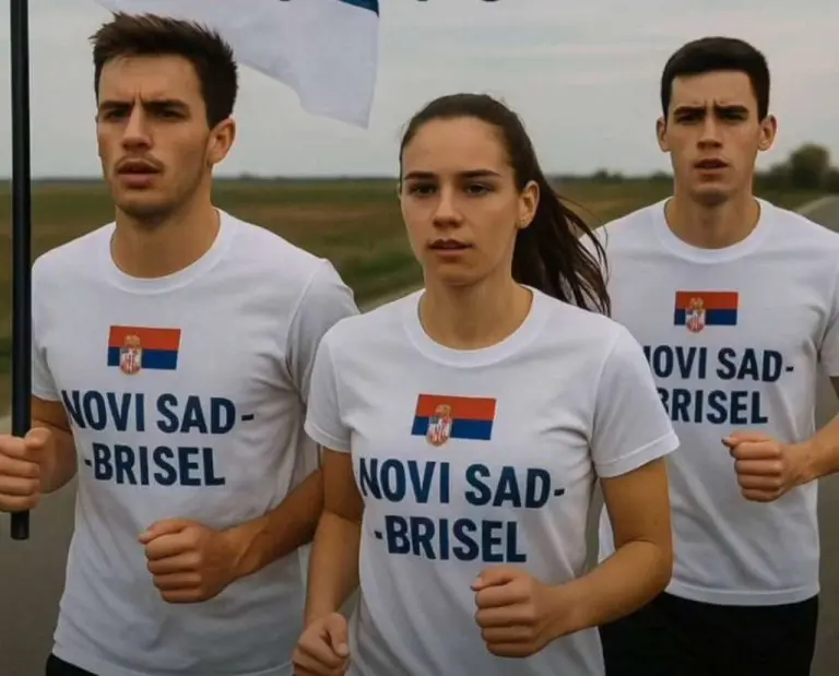 Beograd: Studenti u blokadi ispratili maratonce na put do Brisela