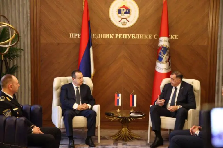 Dodik i Dačić bez komentara nakon sastanka