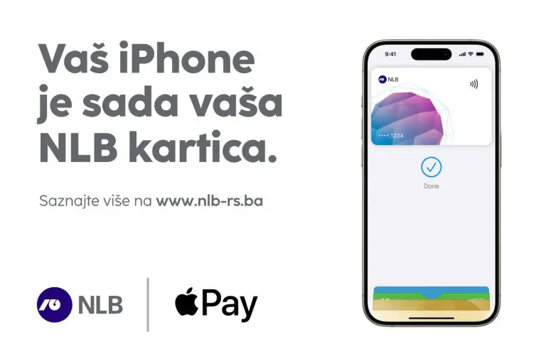 NLB Banka Banja Luka omogućila Apple Pay za svoje klijente u Bosni i Hercegovini
