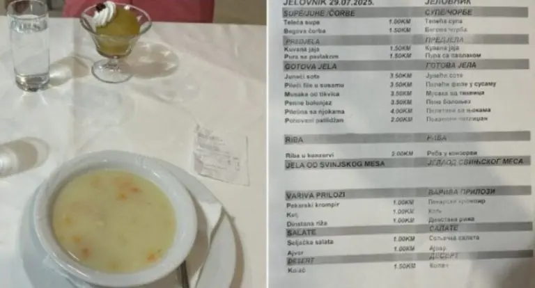 “Čudo” od restorana usred Sarajeva: Ćevapi 4 KM, teleće pečenje 5,5 KM, pekarski krompir “marka” – problem je samo što nije za “obične smrtnike”