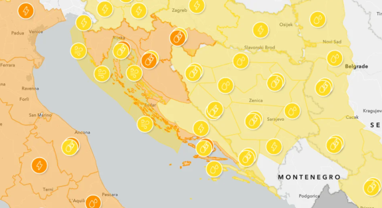 Oglasio se RHMZ: Cijela BiH pod upozorenjem, moguće i bujice